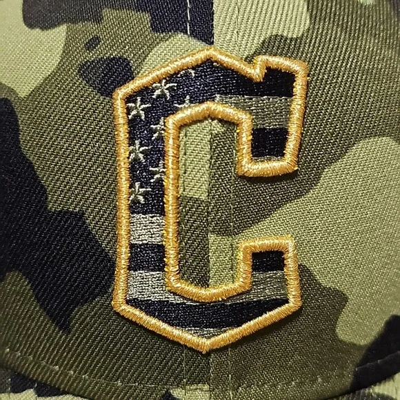 Cleveland Indians Camo Promodel Hat 7 1/4 - Picture 2 of 10